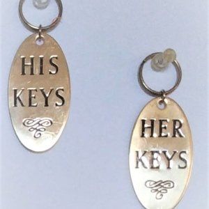 Vintage: His and Hers Key Rings